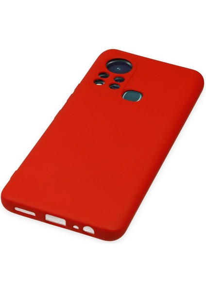 Infinix Hot 11S Kılıf Nano Içi Kadife Silikon - Kırmızı 300099