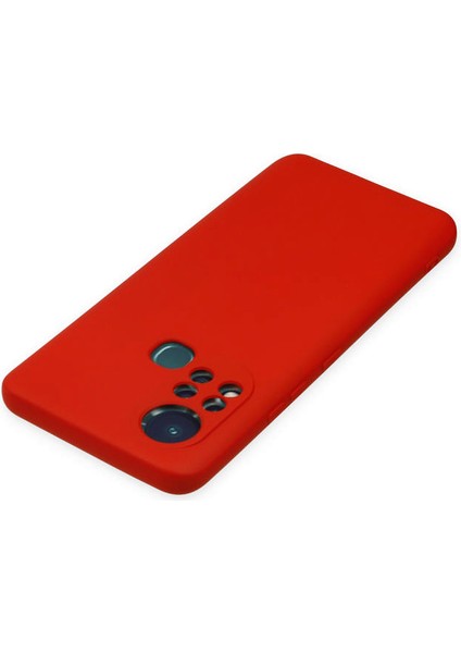 Infinix Hot 11S Kılıf Nano Içi Kadife Silikon - Kırmızı 300099