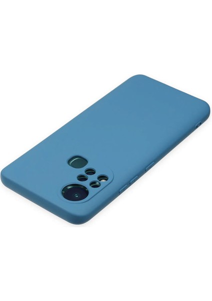 Infinix Hot 11S Kılıf Nano Içi Kadife Silikon - Mavi 300099