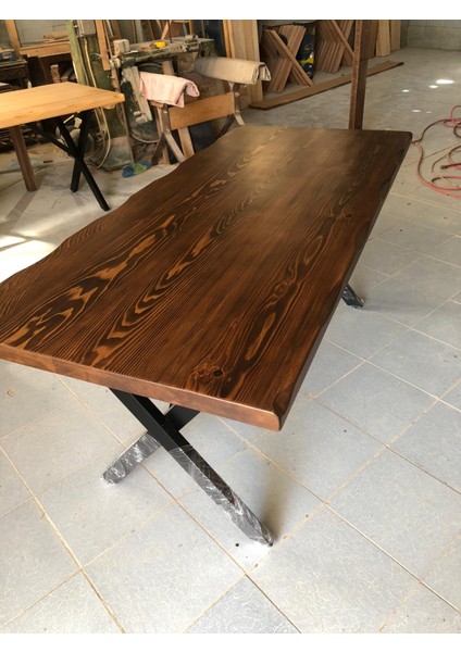 Kütük Masa Ceviz Rengi 130X75.CM