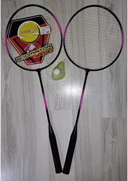 Badminton Raket Seti 2 Adet Raket 1 Adet Top ve Taşıma Çantası