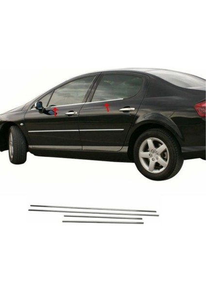 Peugeot 407 Avantajlı Krom Set 2005-2010 Arası -4ürün- Paslanmaz Çelik fiyatları