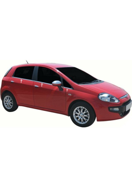 Fiat Punto Avantajlı Krom Set 2006 ve Sonrası -4ürün- Paslanmaz Çelik