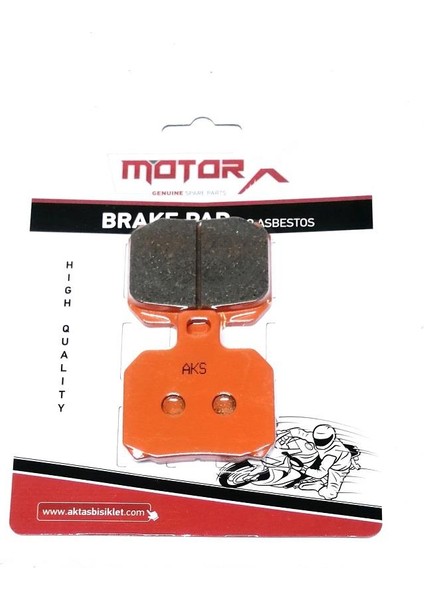 Volta Rm5 Scooter Motosiklet Arka Fren Disk Balatası | Turuncu