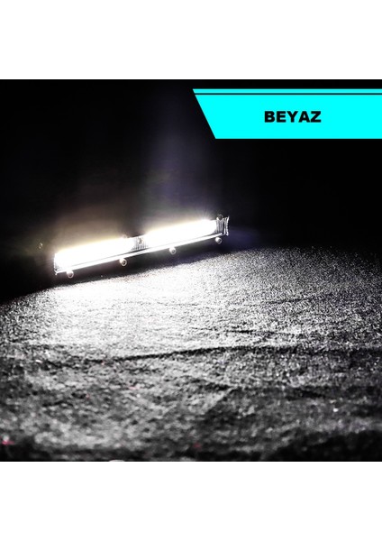 Ultra Ince Off Road LED Mini 182 mm Cob 18W LED Bar Kamyon Iş Makinesi Arazi Aracı Çalışma Lambası