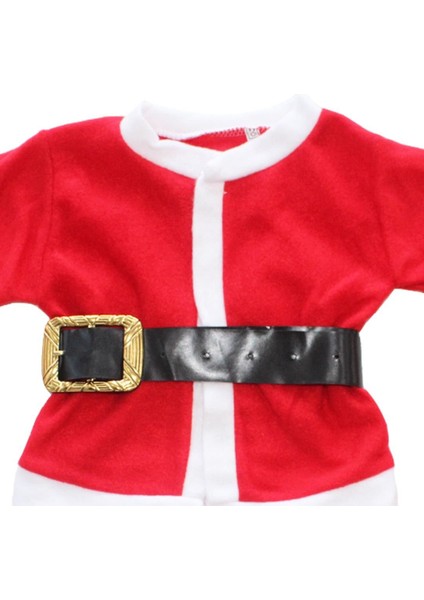 Kırmızı Kemerli Şapkalı Unisex Noel Kostümü Takımı fiyatları