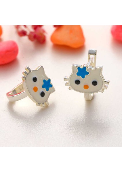 Gümüş Panda Çocuk Küpesi