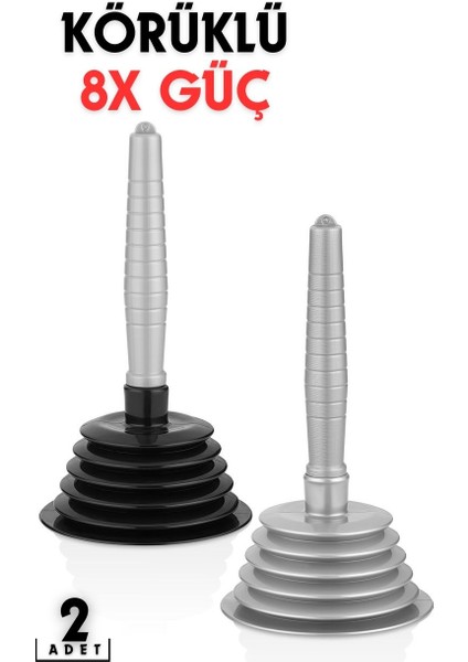 Körüklü Lavabo Açıcı Pompa 2 Adet Prograde Design 716621