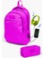 Kids Pembe Usb'li 2'li Okul Çanta Seti SET0224310 1