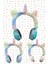 Pazarız Kablosuz Sevimli Unicorn Peluş Tüylü Kız Çocuk Kulaklığı Wirelles Headphone 2