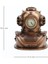 Steampunk Serisi Dalgıç Başlığı Figürlü Masa Saati 1