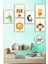 6 Parça Mdf Tablo Seti 3 Mm Çocuk Odası Sevimli Hayvanlar (Çerçeve Görünümlü) 1