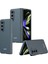 Samsung Galaxy Z Fold 5 Kılıf Kıpta Sert Pc Kapak Renkli Yeşil 1