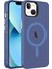 Apple iPhone 14 Kılıf C-Pro Arkası Buzlu Transparan Flex Tuşlu Magsafeli Lacivert 1
