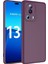 Casestreet Xiaomi Mi 13 Lite Kılıf Mara Lansman Silikon Mat Soft Içi Süet Mürdüm 1