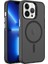 Apple iPhone 13 Pro Kılıf C-Pro Arkası Buzlu Transparan Flex Tuşlu Magsafeli Siyah 1