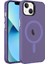 Casestreet Apple iPhone 14 Kılıf C-Pro Arkası Buzlu Transparan Flex Tuşlu Magsafeli Derin Mor 1