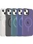 Casestreet Apple iPhone 14 Kılıf C-Pro Arkası Buzlu Transparan Flex Tuşlu Magsafeli Derin Mor 2