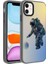 Apple iPhone 12 Kılıf Desenli Dragon Serisi Sert Kapak Gri 1