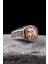 925 Ayar Gümüş Kalem Işlemeli Motif Zirkon Taşlı Erkek Yüzük Silver 1