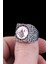 925 Ayar Gümüş Tuğra Ayyıldız Model Erkek Yüzük Silver 2