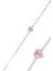 Gümüş Rodyumlu Pembe Taşlı Pırlanta Modeli Kalp Kolye, Küpe, Bileklik Üçlü Set SGTL12211PEMBE 3