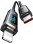 CA-3600 Type-C To Lightning Dijital Ekranlı iPhone Şarj & Data Kablosu 1.2m - Siyah 1