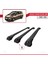 Renault Grand Scenic (Mk3) 2009-2016 Arası ile Uyumlu Ace-1 Ara Atkı Tavan Barı Siyah 3 Adet Bar 4