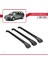 Audi A6 Allroad (C5) 1999-2005 Arası ile Uyumlu Ace-1 Ara Atkı Tavan Barı Siyah 3 Adet Bar 3
