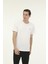 M-SN234 Bsc Raw Edge 3fx Beyaz Erkek Kısa Kol T-Shirt 1