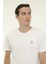 M-SN234 Bsc Raw Edge 3fx Beyaz Erkek Kısa Kol T-Shirt 5