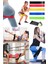 5 Kademeli Squat Bant Kas Germe Kalça Egzersiz Direnç Lastiği Plates Fitness Direnç Lastiği 5'li Set 2