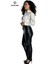 Jean Model Cepli Siyah Deri Pantolon Aster 3
