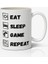 Eat Sleep Baskılı Kupa Bardak Baskılı Kahve Kupa Bardak-1 1