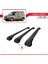 Vauxhall Combo D 2012-2018 Arası ile Uyumlu Ace-1 Ara Atkı Tavan Barı Siyah 3 Adet Bar 4