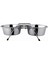 DDWF2BCP 3qt Ayaklı Ikili Metal Mama Kabı Ø25 cm 1