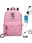 Yeni Sırt Çantası Aphmau Anime Kız Öğrenci Okul Çantası Kadın Dizüstü Sırt Çantası USB Okul Çantası (Yurt Dışından) 1