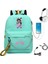 Yeni Sırt Çantası Aphmau Anime Kız Öğrenci Okul Çantası Kadın Dizüstü Sırt Çantası USB Okul Çantası (Yurt Dışından) 1