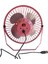 Tekno Istanbul Büyük Boy Masaüstü USB Girişli Fan Taşınabilir Metal Mini Vantilatör Serinletici - 20 cm Pembe 2