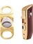 3 Torch Pürmüz Bordo Çakmak ve Gold Kesici Seti 1
