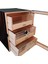 Çekmeceli 3 Katlı Kahverengi Önü Camlı Sedir Humidor Puro Kutusu RC77 3