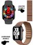 Apple Iphone Uyumlu Akıllı Saat Nfc Özellikli Bt Konuşma Özellikli Watch 8 Akıllı Saat Deri Krdn 1