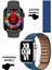 Rabbit Store Apple Iphone Uyumlu Akıllı Saat Nfc Özellikli Bt Konuşma Özellikli Watch 8 Akıllı Saat Deri Krdn 1