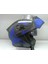 Jekai Jk-21 902 Model Güneş Vizörlü Çenededen Açılır Kask - Siyah-Mavi 4