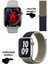 Samsung Uyumlu Akıllı Saat Nfc Özellikli Watch 8 Pro Bt Konuşma Özellikli Akıllı Saat Hasır Kordon 1