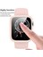 Apple Watch 8 7 45MM Watch Ekran Koruyucu Kırılmaz Cam ve Tam Kaplayan Watch Kasa Koruyucu Kılıf Parlak Renkli Yeni Kılıf Tam Kaplayan Kılıf Apple Watch 8 7 45MM ile Uyumludur 3