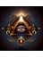 Paslanmaz Çelik Illuminati Masonik Kolye / Illuminati Symbol Masonic Triangle 1