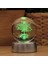 Renk Değiştiren Işıklı Tree Of Life Temalı Cam Küre 8cm 1