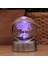 Renk Değiştiren Işıklı Tree Of Life Temalı Cam Küre 8cm 3