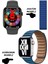 Akıllı Saat Apple Iphone Uyumlu Nfc Özellikli Bt Konuşma Özellikli Watch 8 Akıllı Saat Deri Krdn 1